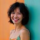 Portrait of a smiling event organizer, 'Sarah Chen'.