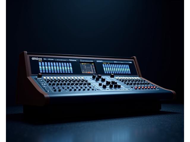 Professional mixing console with digital audio workstations