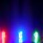 Stylized icon of a powerful LED light array with color spectrum glow.